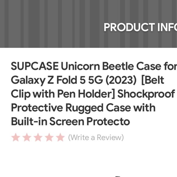 Supcase Galaxy 2023 Z Fold 5G Unicom Ruddy - Picture 2 of 7